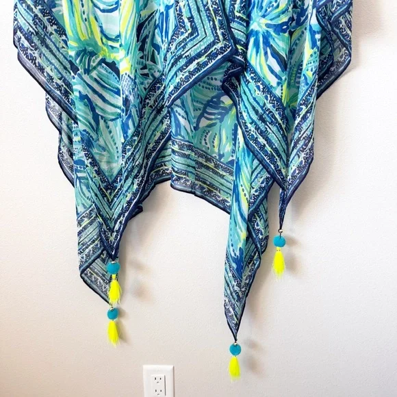 Lilly Pulitzer Anya Bright Navy Kimono